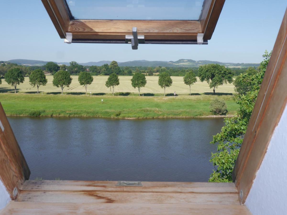 Ferienwohnung Weserblick Polle Luaran gambar