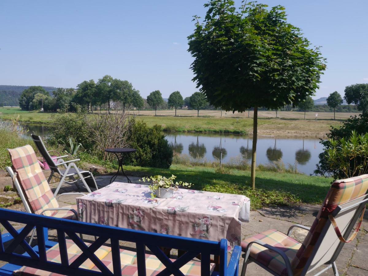 Ferienwohnung Weserblick Polle Luaran gambar